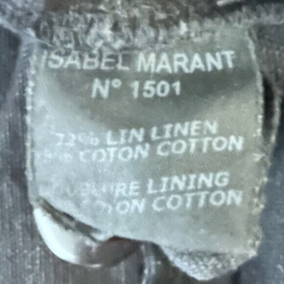 Isabel Marant Linen Blend Black Pant Size 40 - Picture 12 of 13